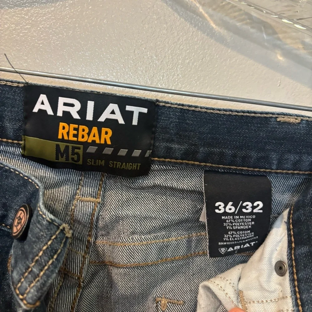 Ariat Rebar M5 Slim Straight Jeans Men’s Size 34/32